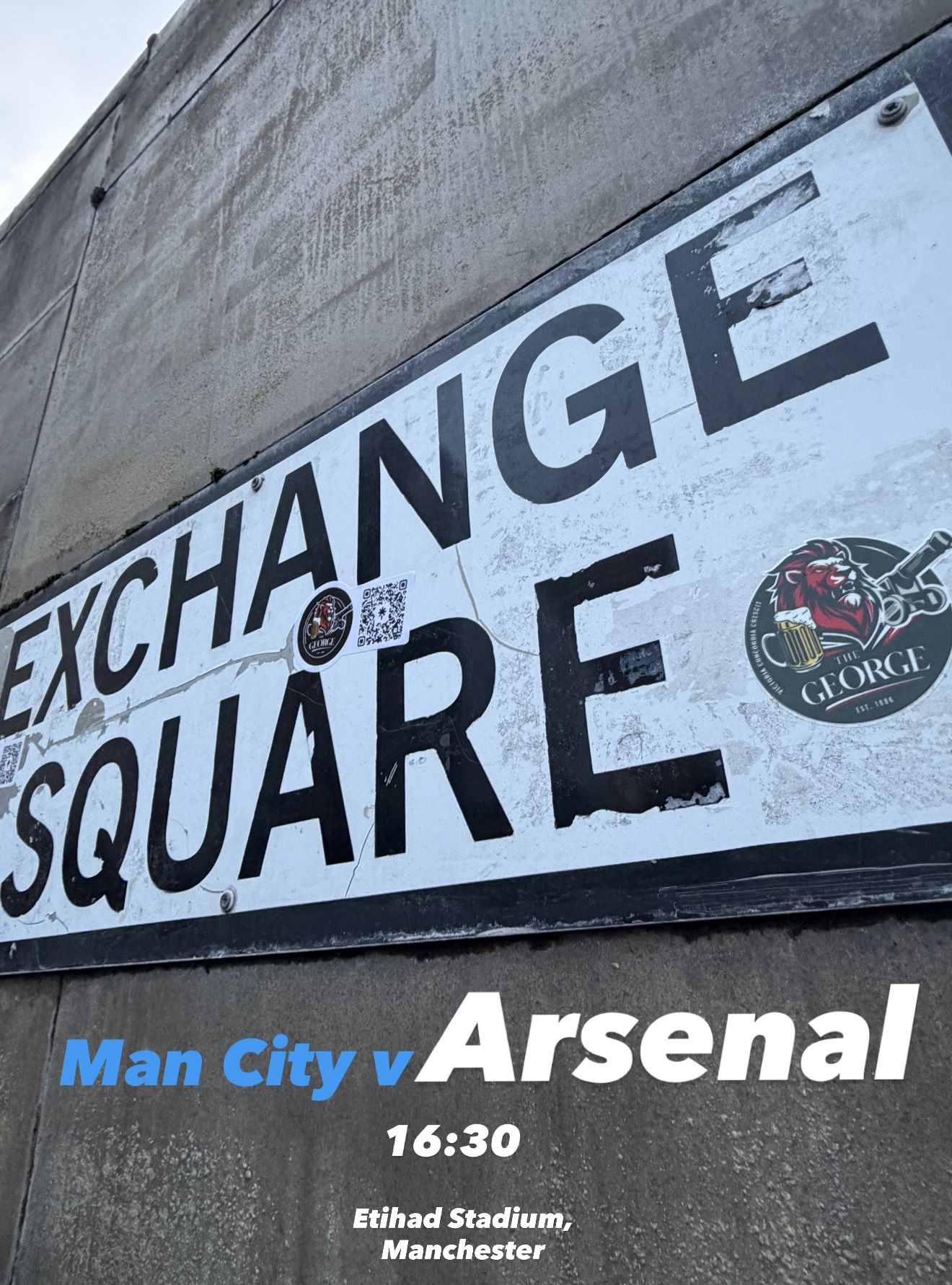Man City v Arsenal Screening